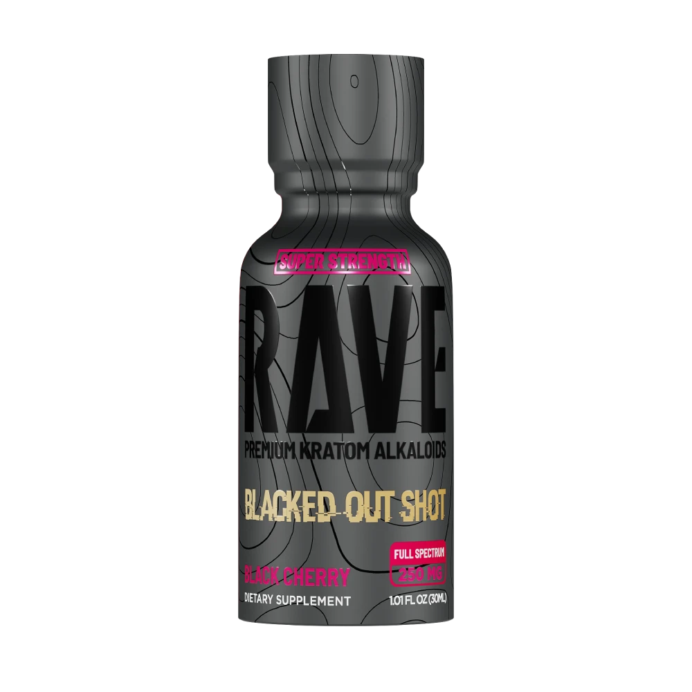 Rave_Kratom_BlackedOut_BlackCherry_Bottle
