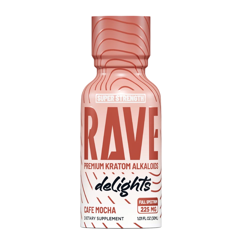 Rave_Kratom_Delights_CafeMocha_Bottle